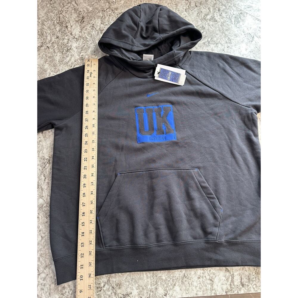 NWT Women’s Nike Kentucky Wildcats Essential Funnel Neck Hoodie XL Charcoal X-LG - Picture 7 of 8